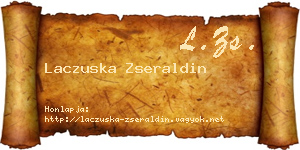 Laczuska Zseraldin névjegykártya